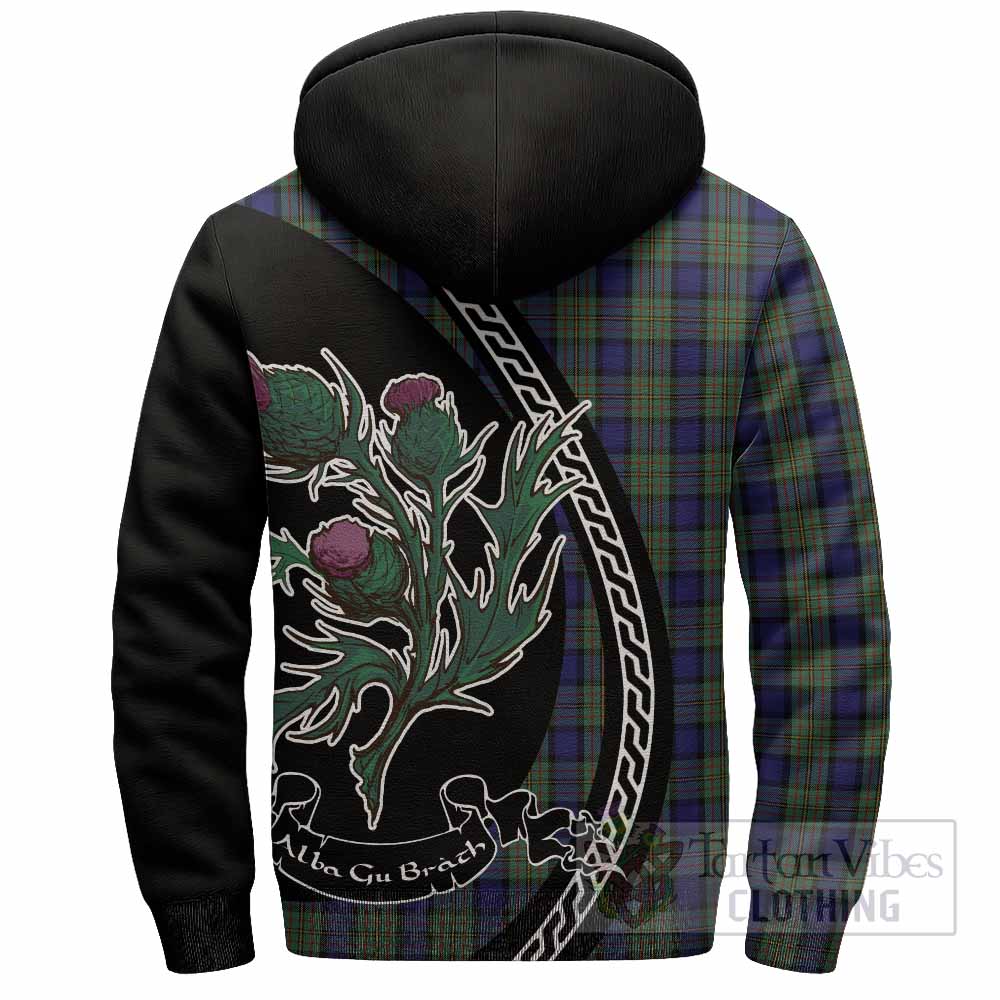 MacLaren (McLaren) Family Crest Tartan Sherpa Hoodie Alba Thistle Inspired - Tartan Vibes Clothing