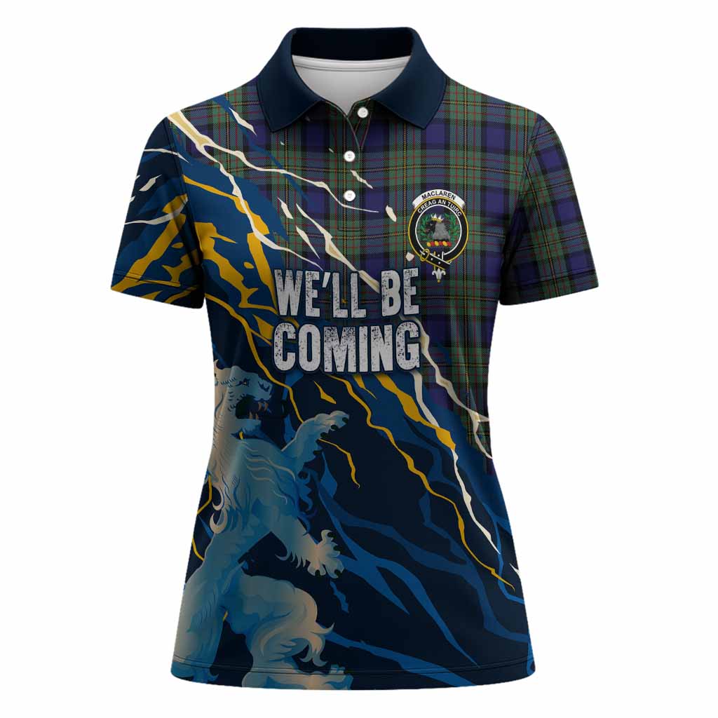 MacLaren (McLaren) Scotland Tartan Women Polo Shirt WC2026 Football - We'll Be Coming