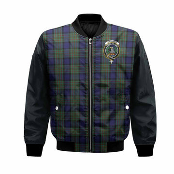 MacLaren (McLaren) Tartan Accent Bomber Jacket with Family Crest
