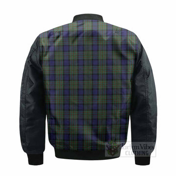 MacLaren (McLaren) Tartan Accent Bomber Jacket with Family Crest