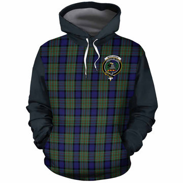 MacLaren (McLaren) Tartan Accent Cotton Hoodie with Family Crest