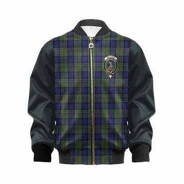MacLaren (McLaren) Tartan Accent Kid Bomber Jacket with Family Crest