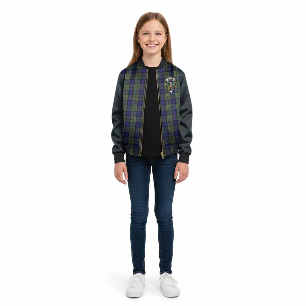 MacLaren (McLaren) Tartan Accent Kid Bomber Jacket with Family Crest