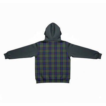 MacLaren (McLaren) Tartan Accent Kid Hoodie with Family Crest