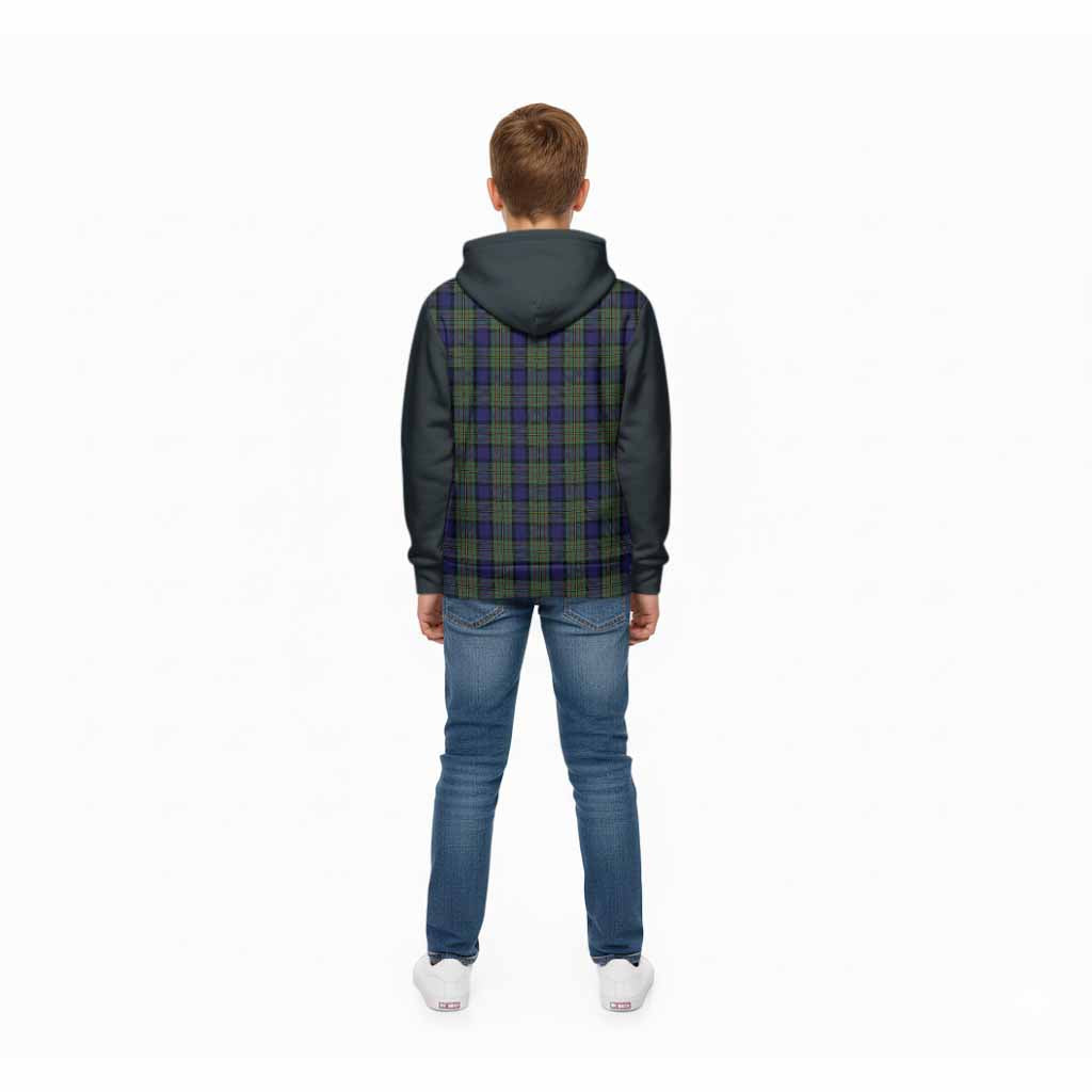 MacLaren (McLaren) Tartan Accent Kid Hoodie with Family Crest