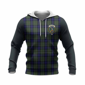 MacLaren (McLaren) Tartan Accent Knitted Hoodie with Family Crest