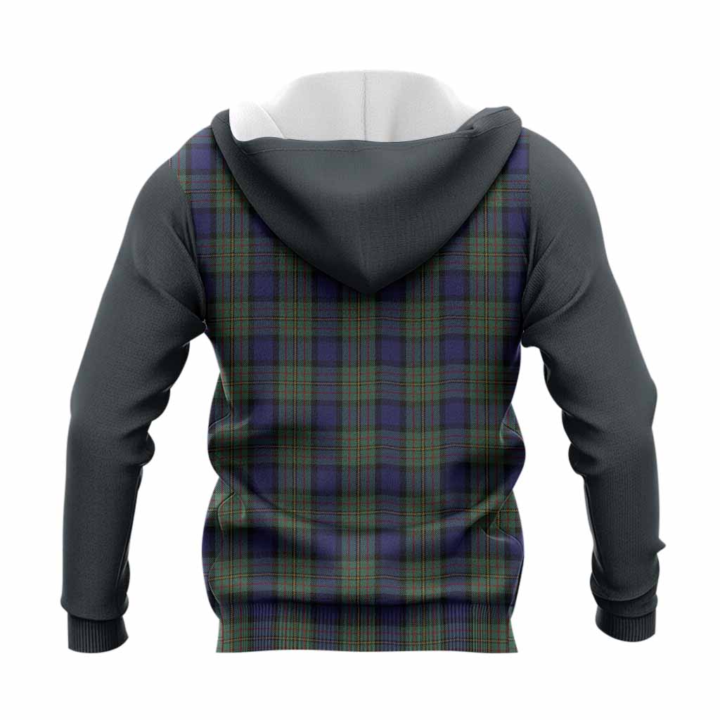 MacLaren (McLaren) Tartan Accent Knitted Hoodie with Family Crest