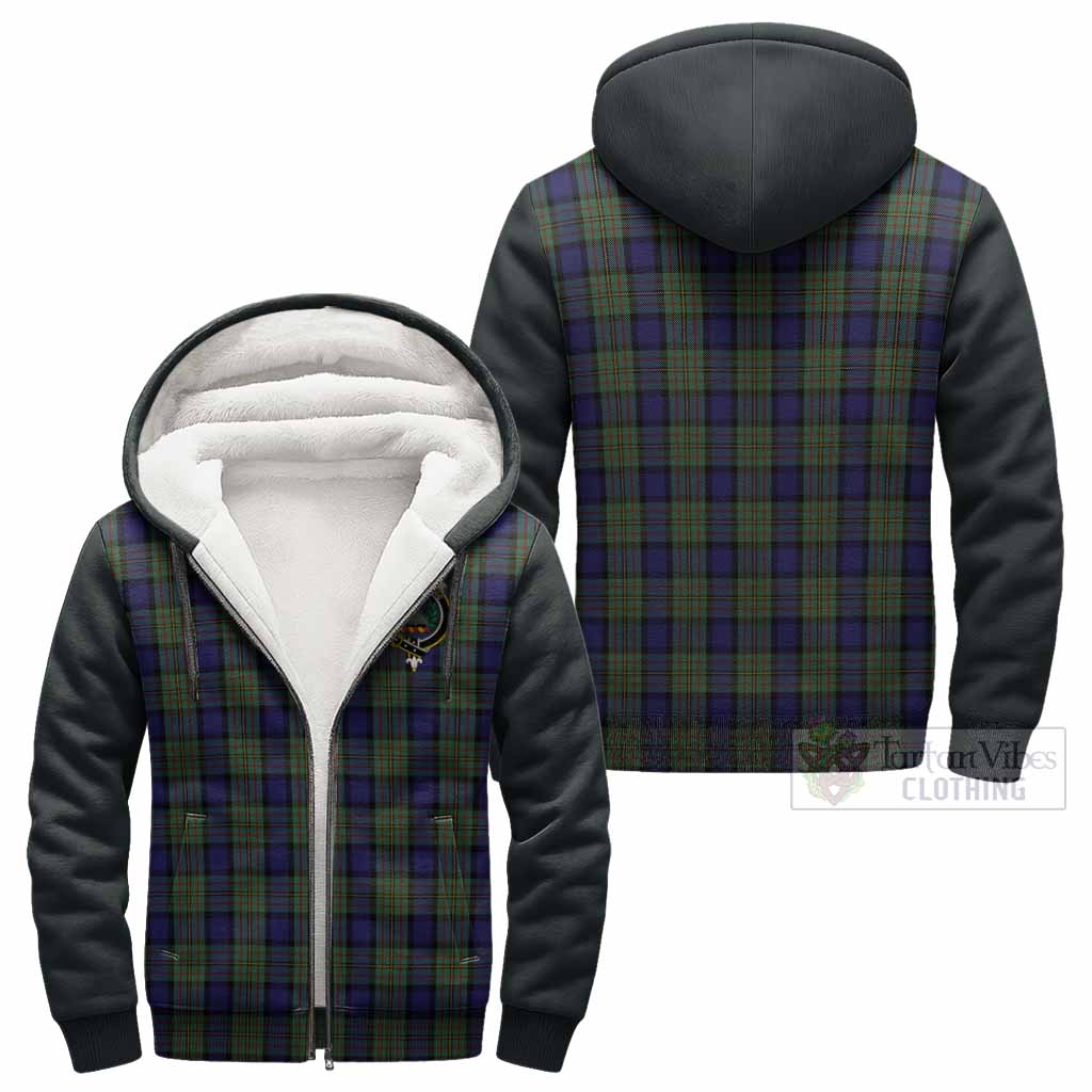 MacLaren (McLaren) Tartan Accent Sherpa Hoodie with Family Crest