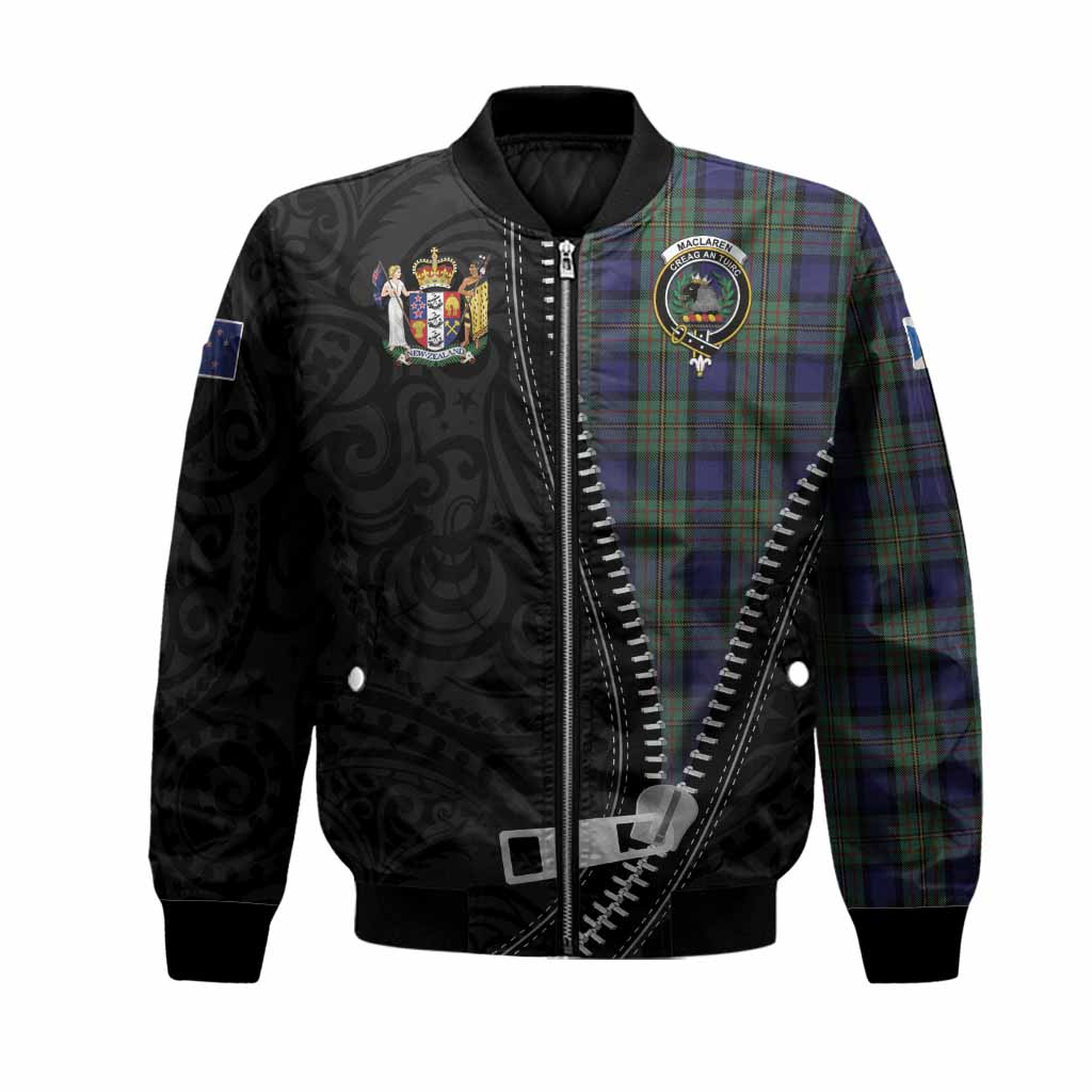 MacLaren (McLaren) Tartan Bomber Jacket New Zealand Pattern Unique Zipper Stylized