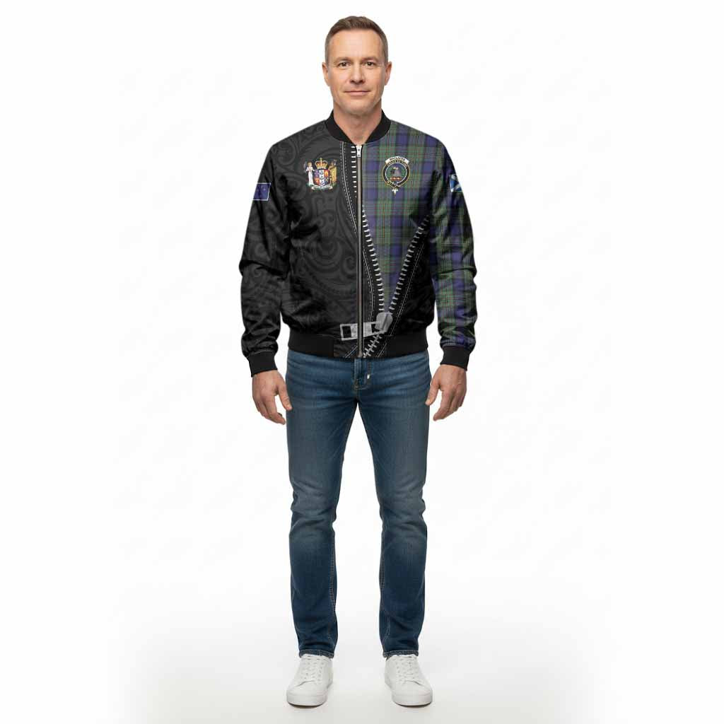 MacLaren (McLaren) Tartan Bomber Jacket New Zealand Pattern Unique Zipper Stylized