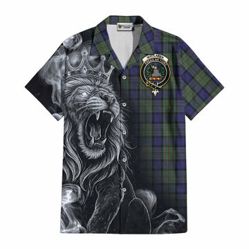 MacLaren (McLaren) Tartan Cotton Hawaiian Shirt Roaring Lion Heritage