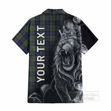 MacLaren (McLaren) Tartan Cotton Hawaiian Shirt Roaring Lion Heritage