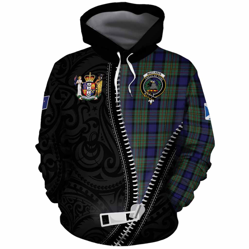 MacLaren (McLaren) Tartan Cotton Hoodie New Zealand Pattern Unique Zipper Stylized