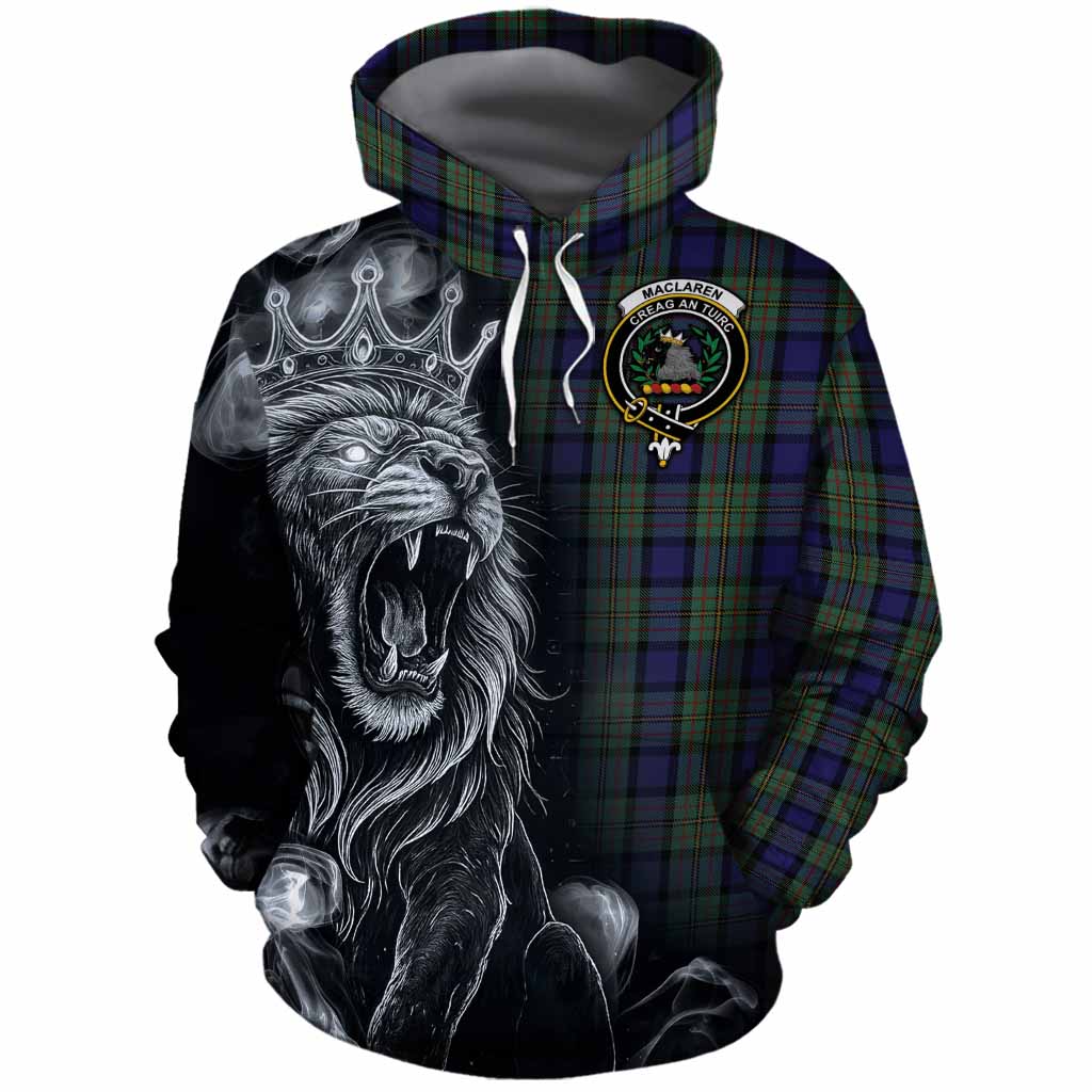 MacLaren (McLaren) Tartan Cotton Hoodie Roaring Lion Heritage