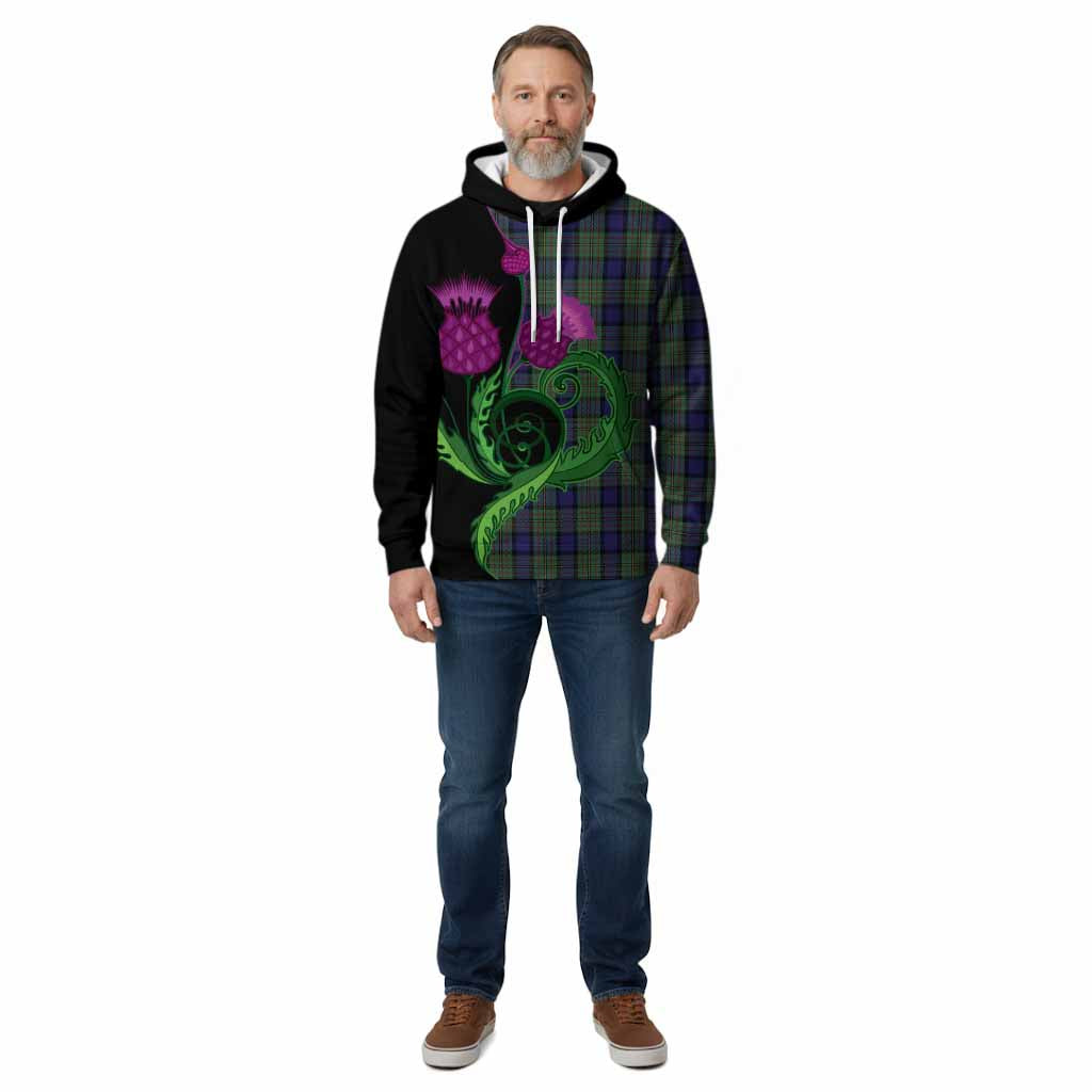 MacLaren (McLaren) Tartan Cotton Hoodie Traditional Scottish Thistle