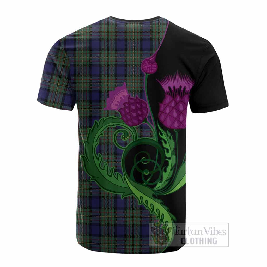 MacLaren (McLaren) Tartan Cotton T-shirt Traditional Scottish Thistle