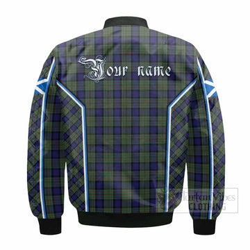 MacLaren (McLaren) Tartan Crest Bomber Jacket Scotland Coat of Arm Flag Style