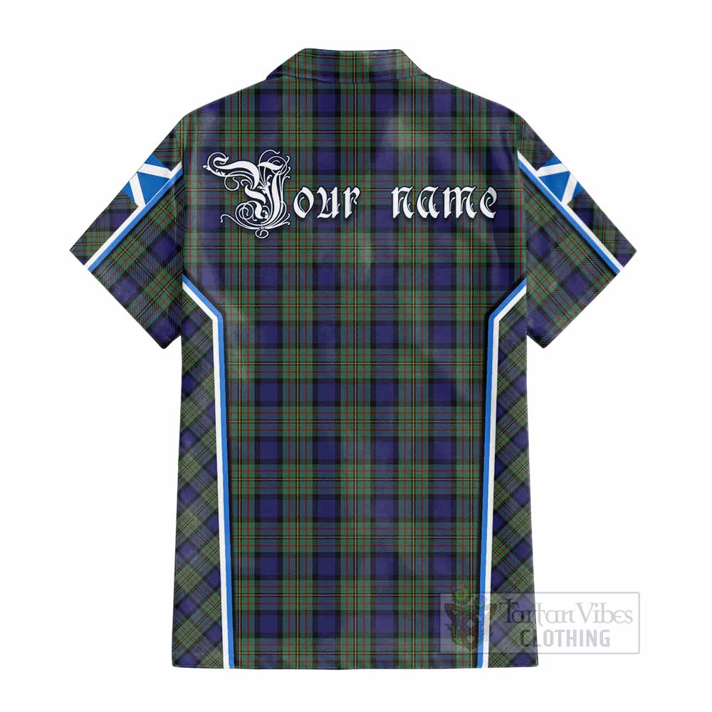 MacLaren (McLaren) Tartan Crest Cotton Hawaiian Shirt Scotland Coat of Arm Flag Style - Tartan Vibes Clothing