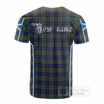 MacLaren (McLaren) Tartan Crest Cotton T-shirt Scotland Coat of Arm Flag Style - Tartan Vibes Clothing
