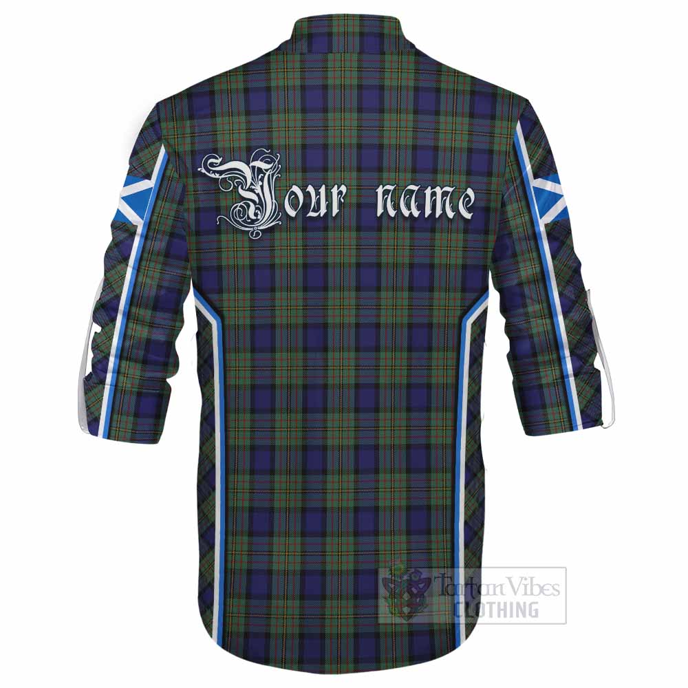 MacLaren (McLaren) Tartan Crest Ghillie Kilt Shirt Scotland Coat of Arm Flag Style - Tartan Vibes Clothing