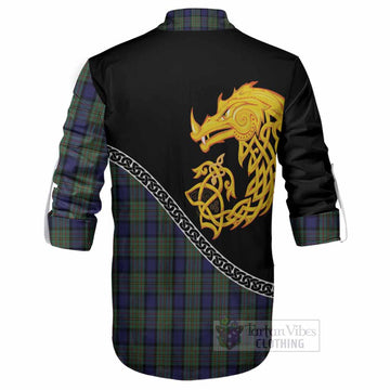MacLaren (McLaren) Tartan Crest Ghillie Shirt Legendary Dragon Knot Half Style