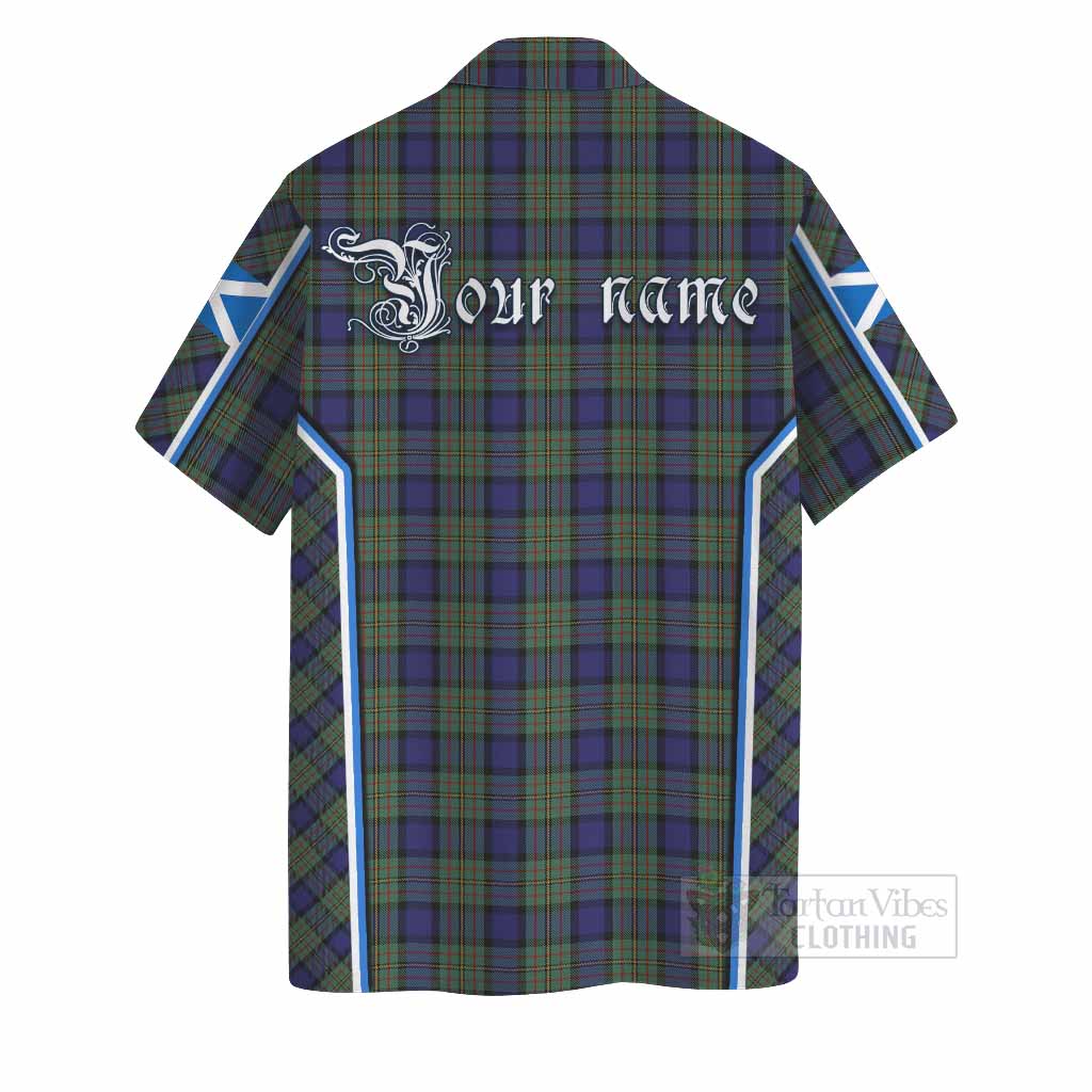 MacLaren (McLaren) Tartan Crest Hawaiian Shirt Scotland Coat of Arm Flag Style - Tartan Vibes Clothing