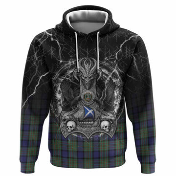 MacLaren (McLaren) Tartan Crest Hoodie Celtic Odin's Raven Legacy