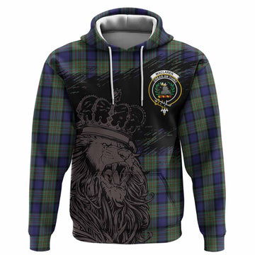 MacLaren (McLaren) Tartan Crest Hoodie Crowned Lion Heritage Style