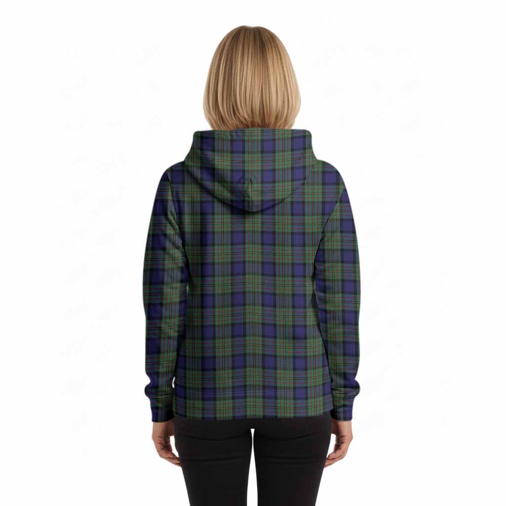 MacLaren (McLaren) Tartan Crest Hoodie Ferocious Lion Style