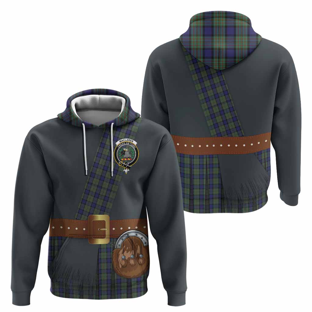 MacLaren (McLaren) Tartan Crest Hoodie Kilt Costume Style