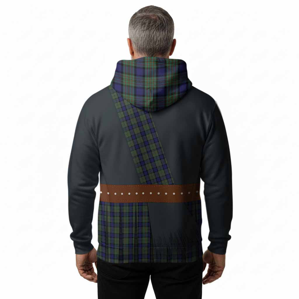 MacLaren (McLaren) Tartan Crest Hoodie Kilt Costume Style