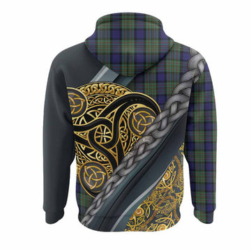 MacLaren (McLaren) Tartan Crest Hoodie Scottish Triskele Celtic