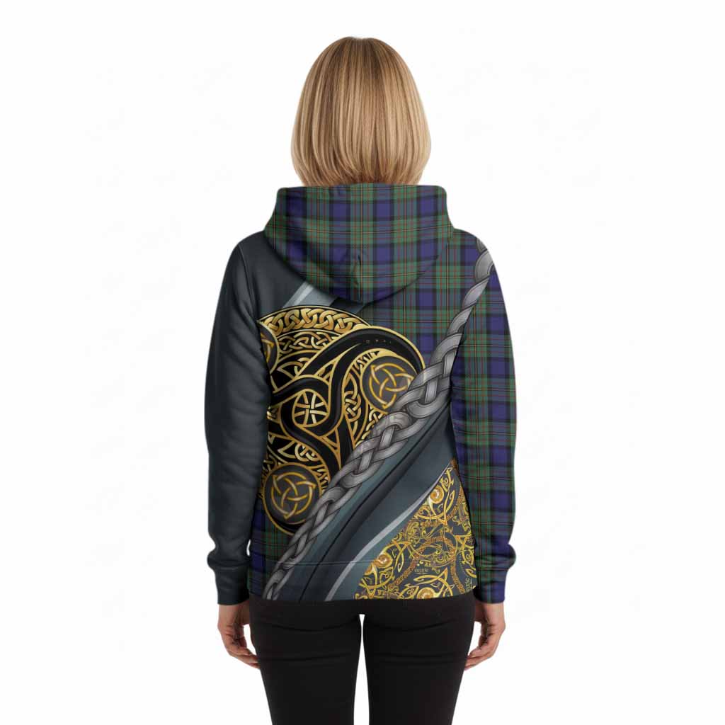 MacLaren (McLaren) Tartan Crest Hoodie Scottish Triskele Celtic