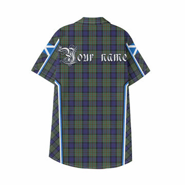 MacLaren (McLaren) Tartan Crest Kid Hawaiian Shirt Scotland Coat of Arm Flag Style - Tartan Vibes Clothing