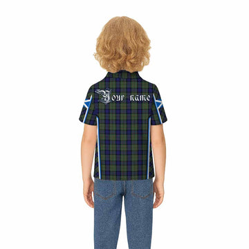 MacLaren (McLaren) Tartan Crest Kid Polo Shirt Scotland Coat of Arm Flag Style - Tartan Vibes Clothing