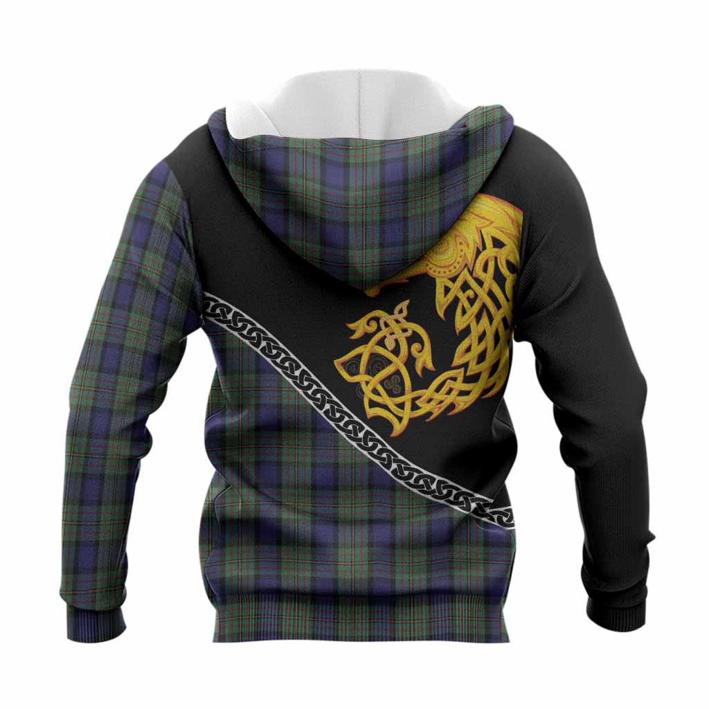 MacLaren (McLaren) Tartan Crest Knitted Hoodie Legendary Dragon Knot Half Style