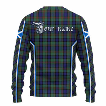 MacLaren (McLaren) Tartan Crest Knitted Sweater Scotland Coat of Arm Flag Style - Tartan Vibes Clothing