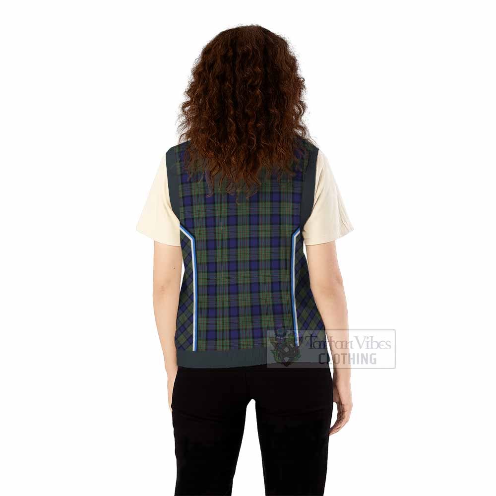 MacLaren (McLaren) Tartan Crest Knitted V-Neck Vest Scotland Coat of Arm Flag Style - Tartan Vibes Clothing