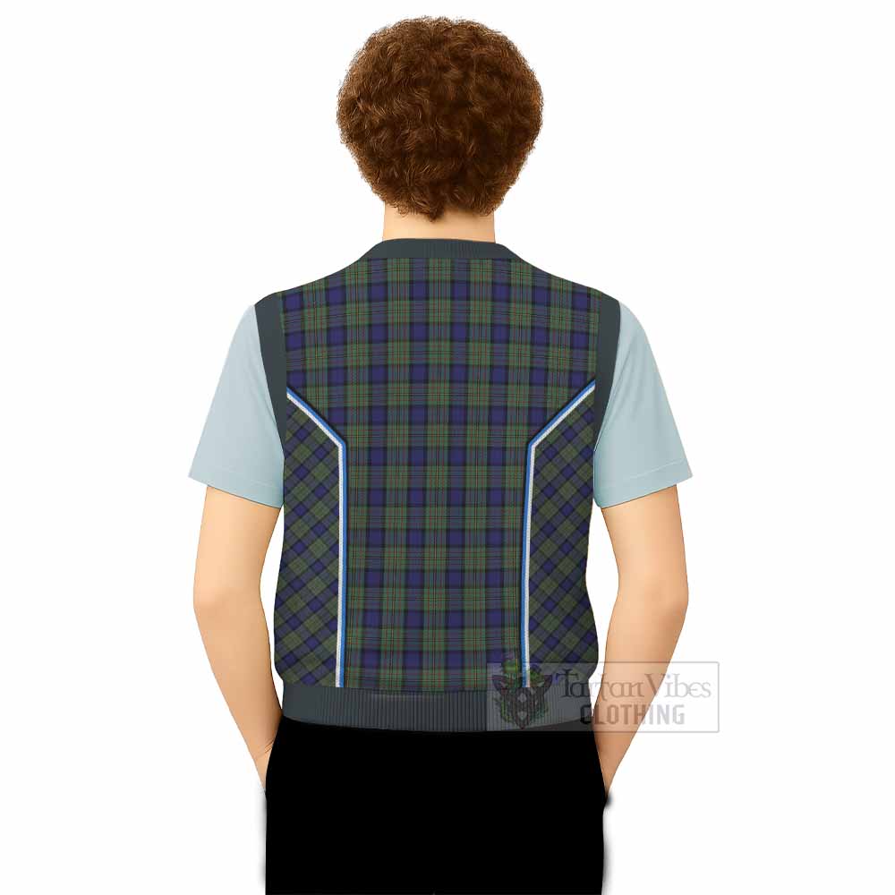 MacLaren (McLaren) Tartan Crest Knitted V-Neck Vest Scotland Coat of Arm Flag Style - Tartan Vibes Clothing