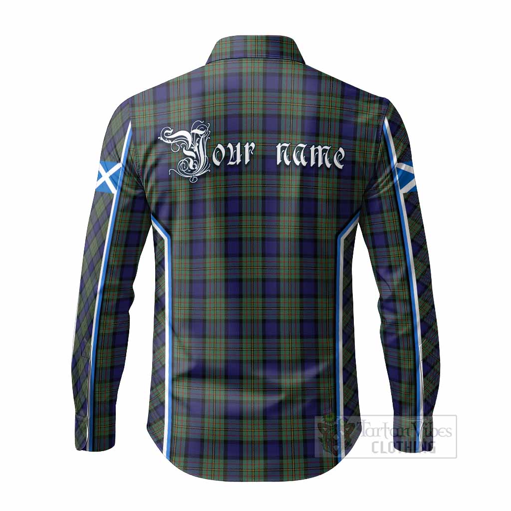 MacLaren (McLaren) Tartan Crest Long Sleeve Button Shirts Scotland Coat of Arm Flag Style - Tartan Vibes Clothing