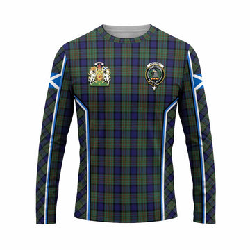 MacLaren (McLaren) Tartan Crest Long Sleeve T-Shirt Scotland Coat of Arm Flag Style - Tartan Vibes Clothing