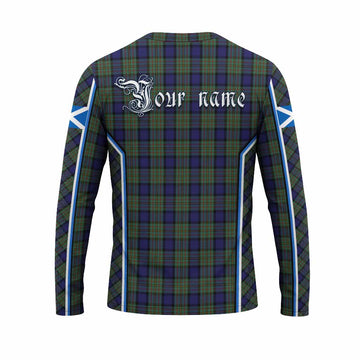 MacLaren (McLaren) Tartan Crest Long Sleeve T-Shirt Scotland Coat of Arm Flag Style - Tartan Vibes Clothing