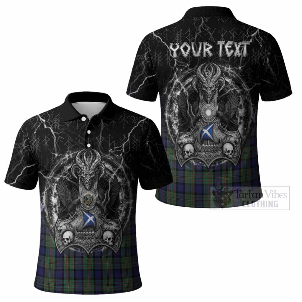 MacLaren (McLaren) Tartan Crest Polo Shirt Celtic Odin's Raven Legacy