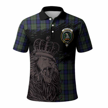 MacLaren (McLaren) Tartan Crest Polo Shirt Crowned Lion Heritage Style