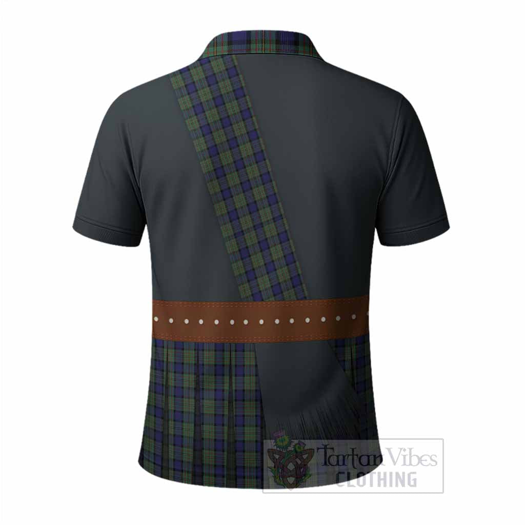 MacLaren (McLaren) Tartan Crest Polo Shirt Kilt Costume Style
