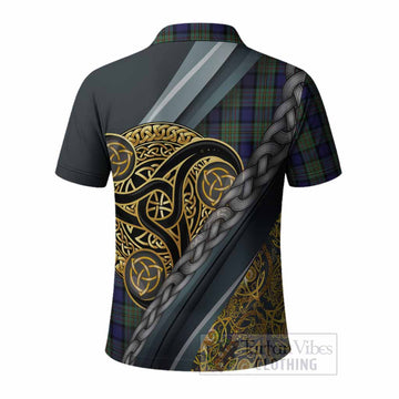 MacLaren (McLaren) Tartan Crest Polo Shirt Scottish Triskele Celtic