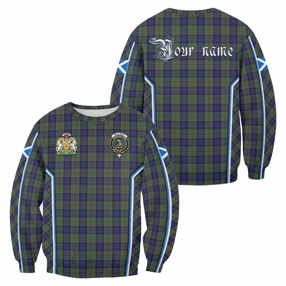 MacLaren (McLaren) Tartan Crest Sweatshirt Scotland Coat of Arm Flag Style - Tartan Vibes Clothing