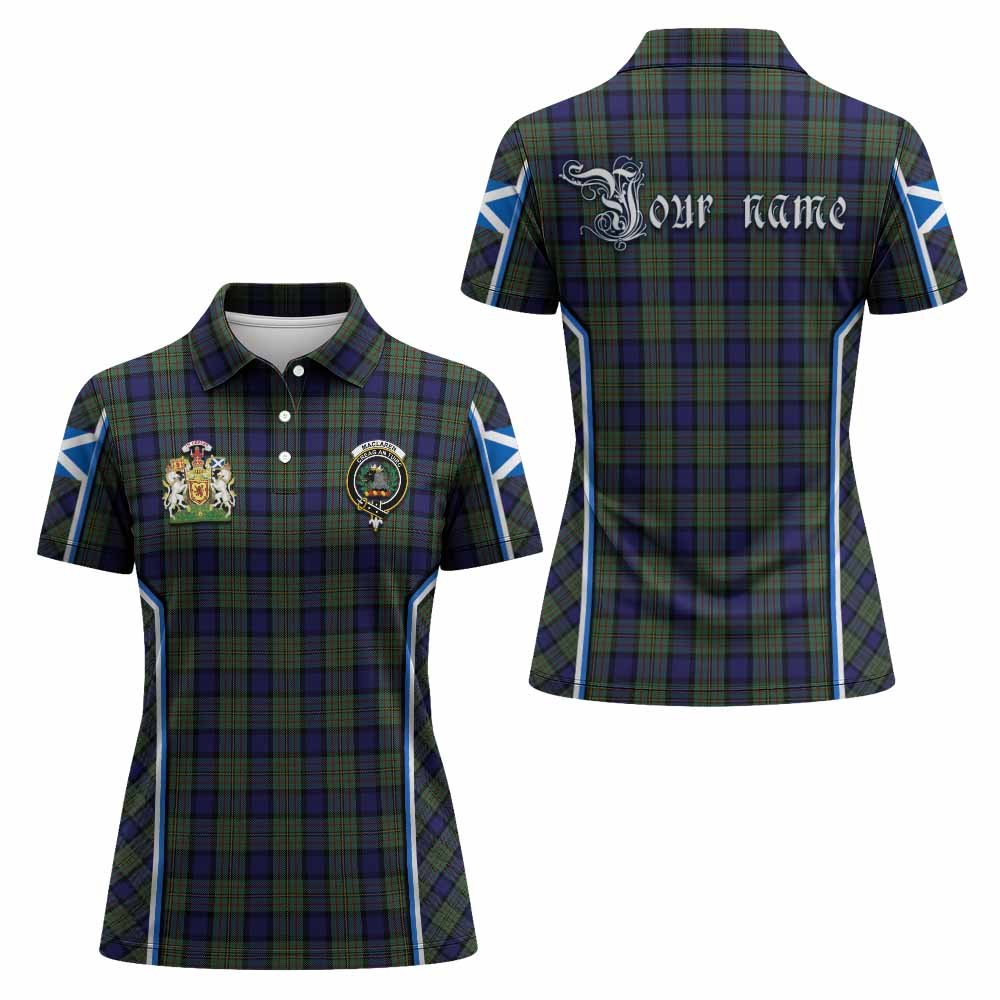 MacLaren (McLaren) Tartan Crest Women's Polo Shirt Scotland Coat of Arm Flag Style - Tartan Vibes Clothing