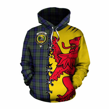 MacLaren (McLaren) Tartan Family Crest Cotton Hoodie Lion Rampant Honor - Tartan Vibes Clothing