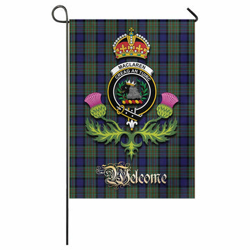 MacLaren (McLaren) Tartan Family Crest Garden Flag Royal Thistle Welcome Style - Tartan Vibes Clothing